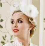 Vintage inspired Birdcage Bridal Fascinator by Lovett & Co