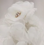 Vintage inspired Audrey Birdcage Bridal Fascinator by Lovett & Co