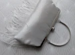 Vintage inspired Feather Bag with Diamante Clasp by Lovett & Co