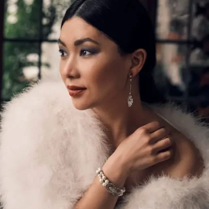 Vintage inspired Deco Tassel Pearl Bracelet by Lovett & Co