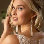 Vintage inspired Long Deco Tassel Earrings by Lovett & Co