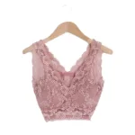 Lace Overlay Bra by Avon in Rose