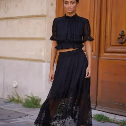 Bohemian Lace Set in Black