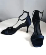 Dark Navy Midnight High Heel Sandals in Size 6 by Hobbs London
