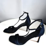 Dark Navy Midnight High Heel Sandals in Size 6 by Hobbs London