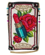 Beaded Crossbody phone bag Hello Gorgeous by Mary Frances.