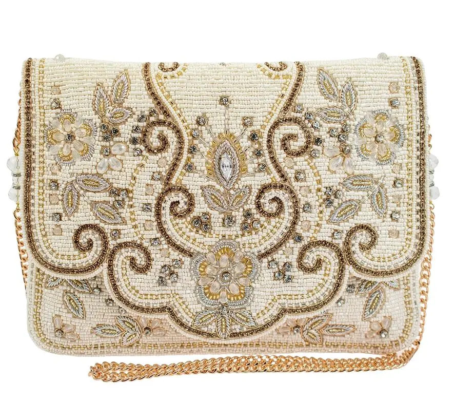 Beautiful Handmade Beaded Crossbody Handbag by Mary Frances