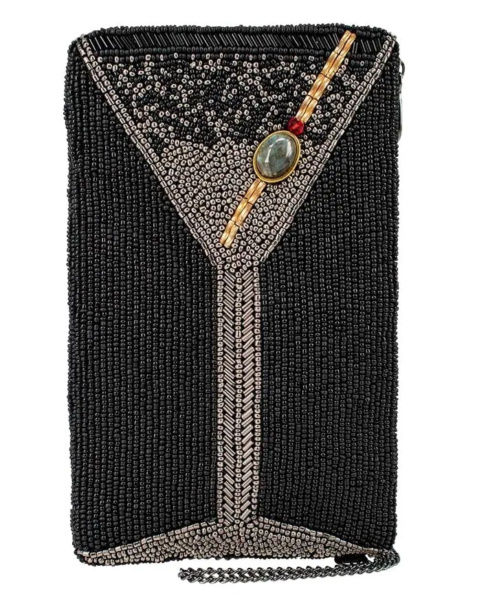 Beaded Crossbody phone bag Make it Dirty by Mary Frances