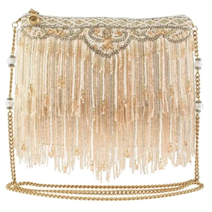Beaded Crossbody Handbag 'Sugar Coated' by Mary Frances, vintage 1920s style.