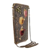 Beaded Crossbody phone bag Wine Pairing by Mary Frances