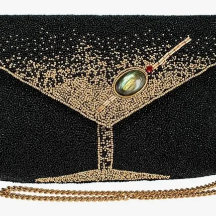 Beaded Handbag with Martini Glass by Mary Frances