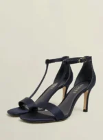 Dark Navy Midnight High Heel Sandals in Size 6 by Hobbs London
