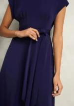 Dark Navy Midnight Dress in Petite Size 8 by Hobbs London