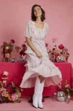 Corsage Tiered Midaxi Dress Size M by Neon Rose