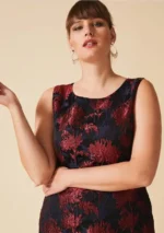 Multicoloured Greta Jacquard Dress Size 20 by Studio 8 Phase Eight